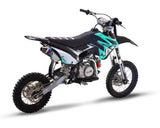 Thumpstar - TSX 125cc Dirt Bike Cyan Stickers
