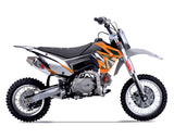 Thumpstar - TSB 110cc GR Dirt Bike Orange Stickers