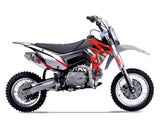 Thumpstar - TSB 110cc GR Dirt Bike Red Stickers