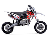 Thumpstar - TSX 125cc GR Dirt Bike Red Stickers