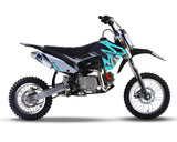 Thumpstar - TSB 125cc E Dirt Bike Cyan Stickers
