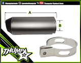 7283 | Alloy Exhaust Muffler | Pipe Bomb | 38mm CNC